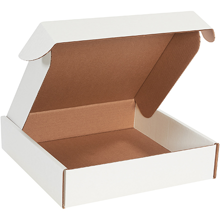 13 x 13 x 3" White Deluxe Literature Mailers