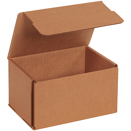 6 <span class='fraction'>1/2</span> x 4 <span class='fraction'>7/8</span> x 3 <span class='fraction'>3/4</span>" Kraft Corrugated Mailers